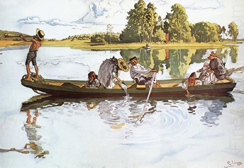 On Viking Expedition in Dalarna, Carl Larsson
